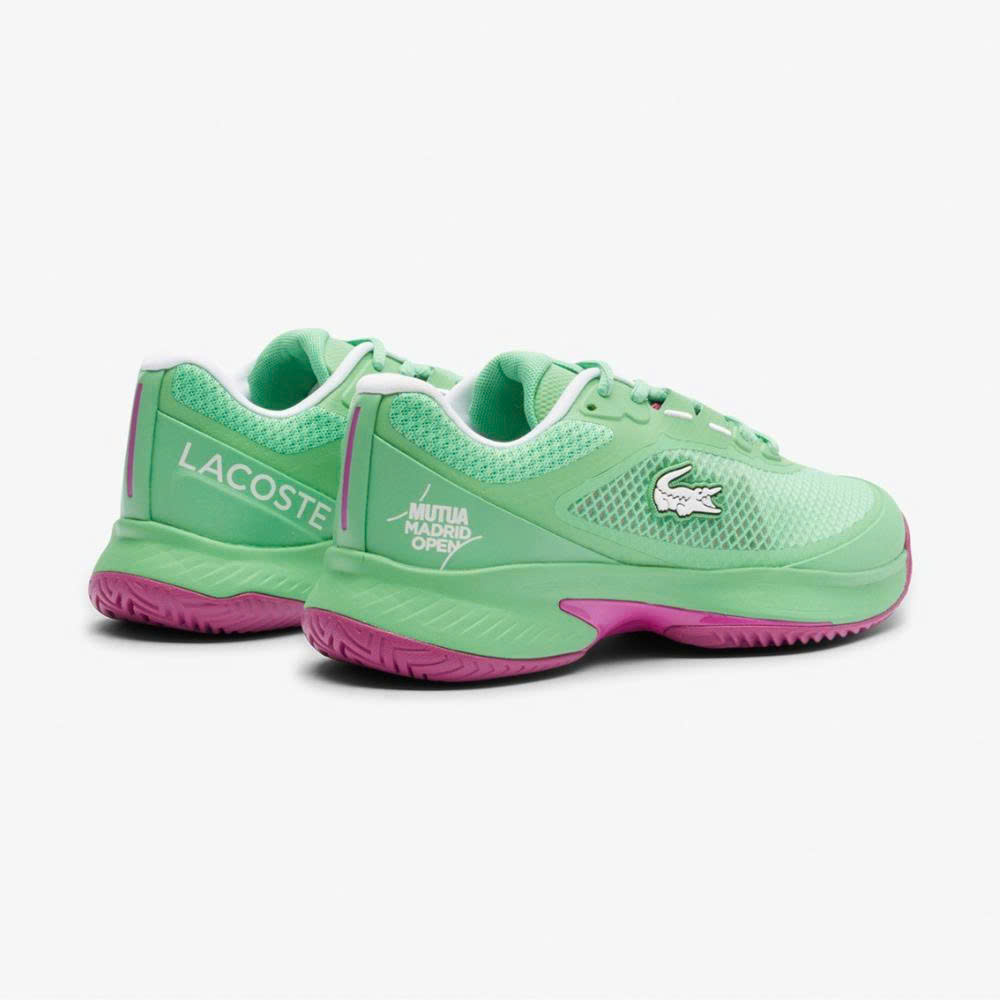 49SFA0150 Lacoste Women's Mutua Madrid Open Edition Tech Point Tennis Shoes (1)