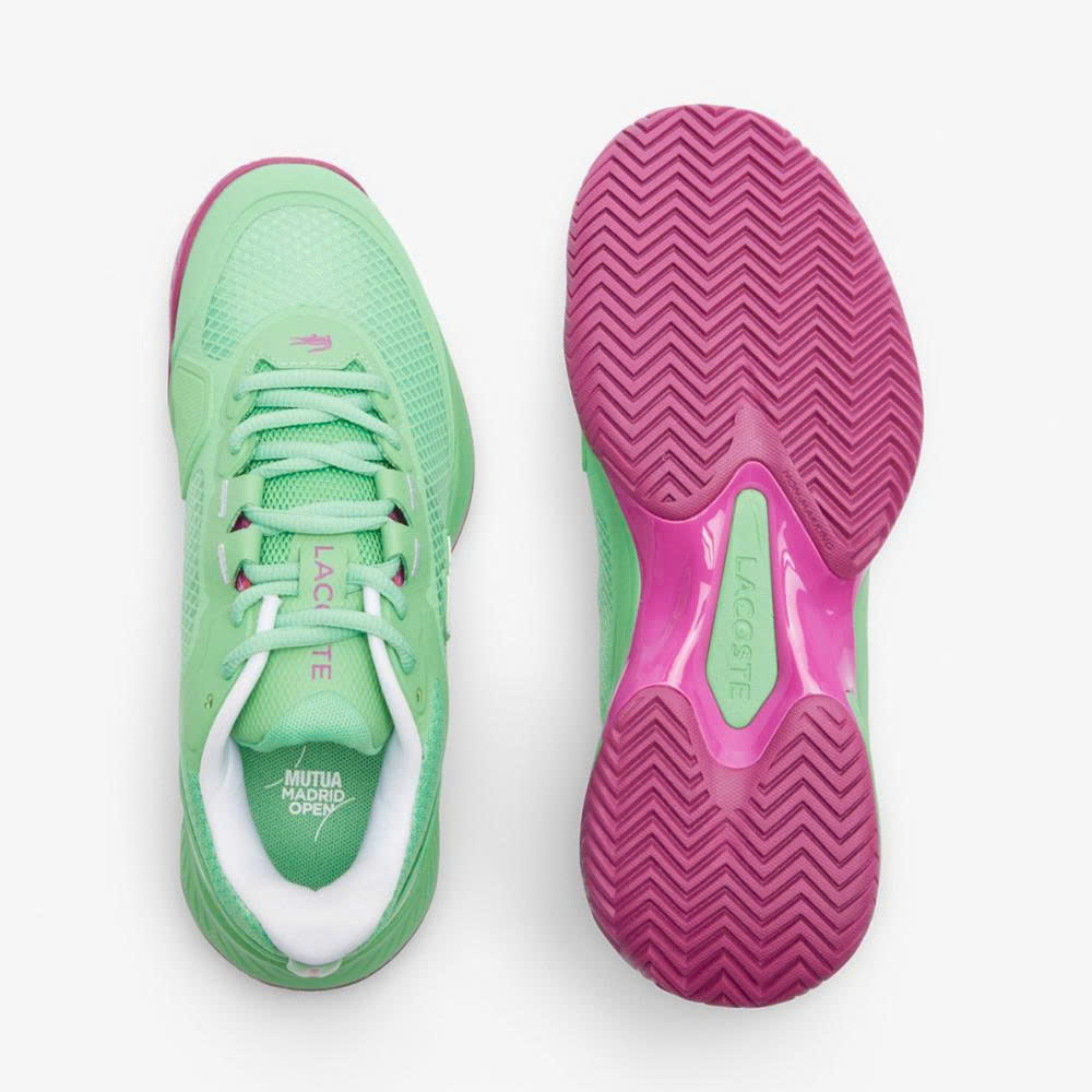 49SFA0150 Lacoste Women's Mutua Madrid Open Edition Tech Point Tennis Shoes (2)