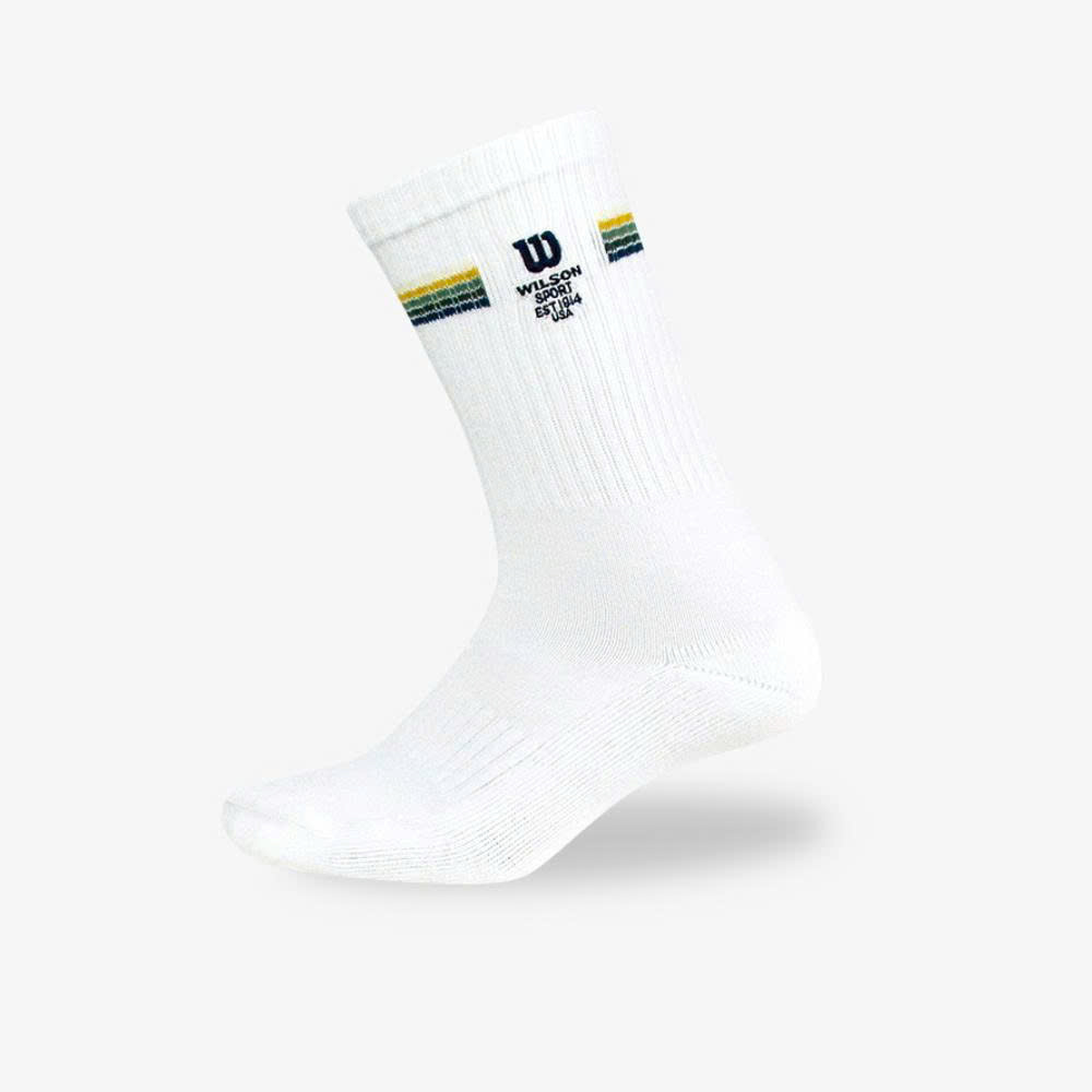 Wilson Crew Stripe Logo Sock WU00064511WTA (1)